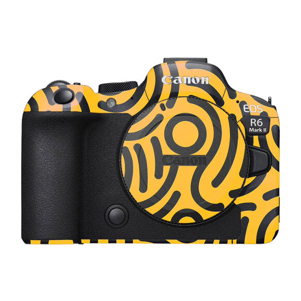Minimal Yellow Wave Canon EOS R6 Mark II Camera Skin