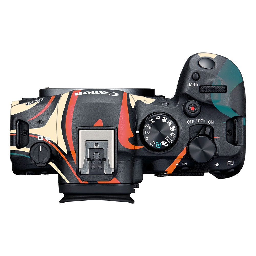 Mid-Century Abstract Swirl Canon EOS R6 Mark II Camera Skin