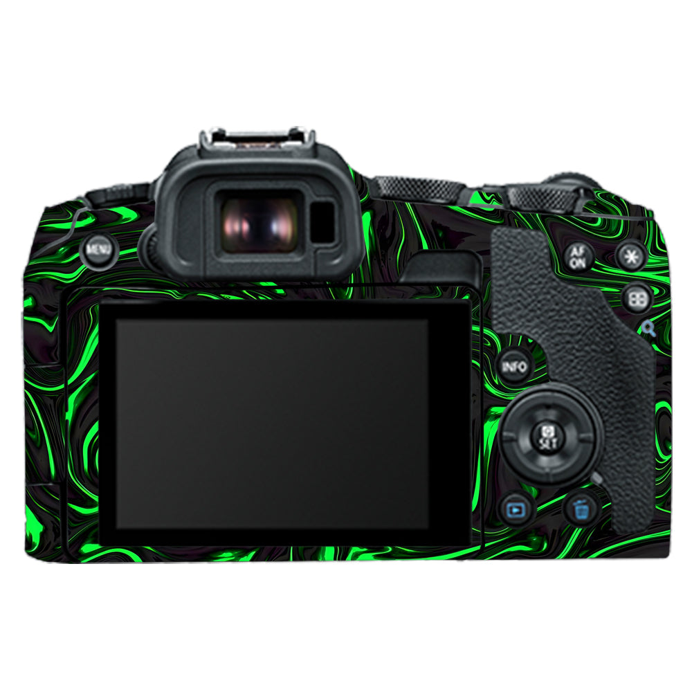Green Liquid Pattern Canon EOS R8 Camera Skins