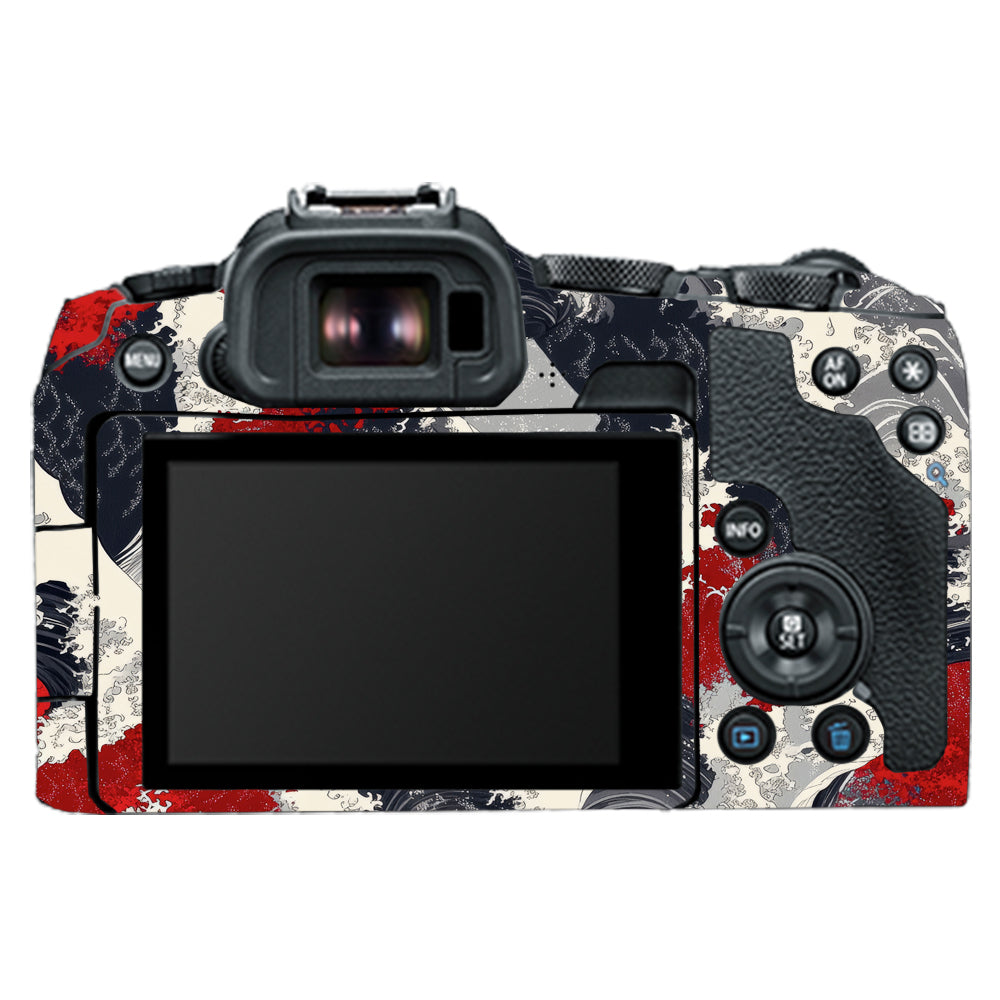 Abstract Waves Canon EOS R8 Camera Skin