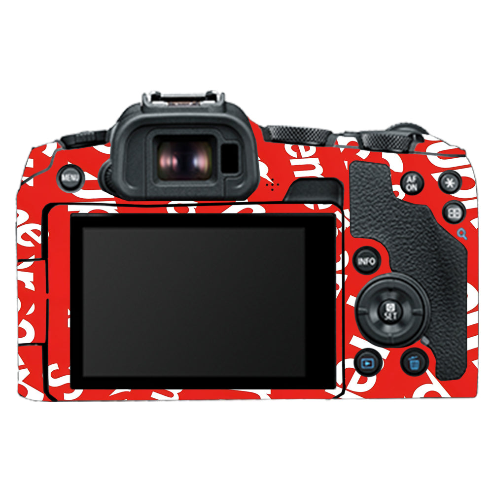 Supreme Red Canon EOS R8 Camera Skins