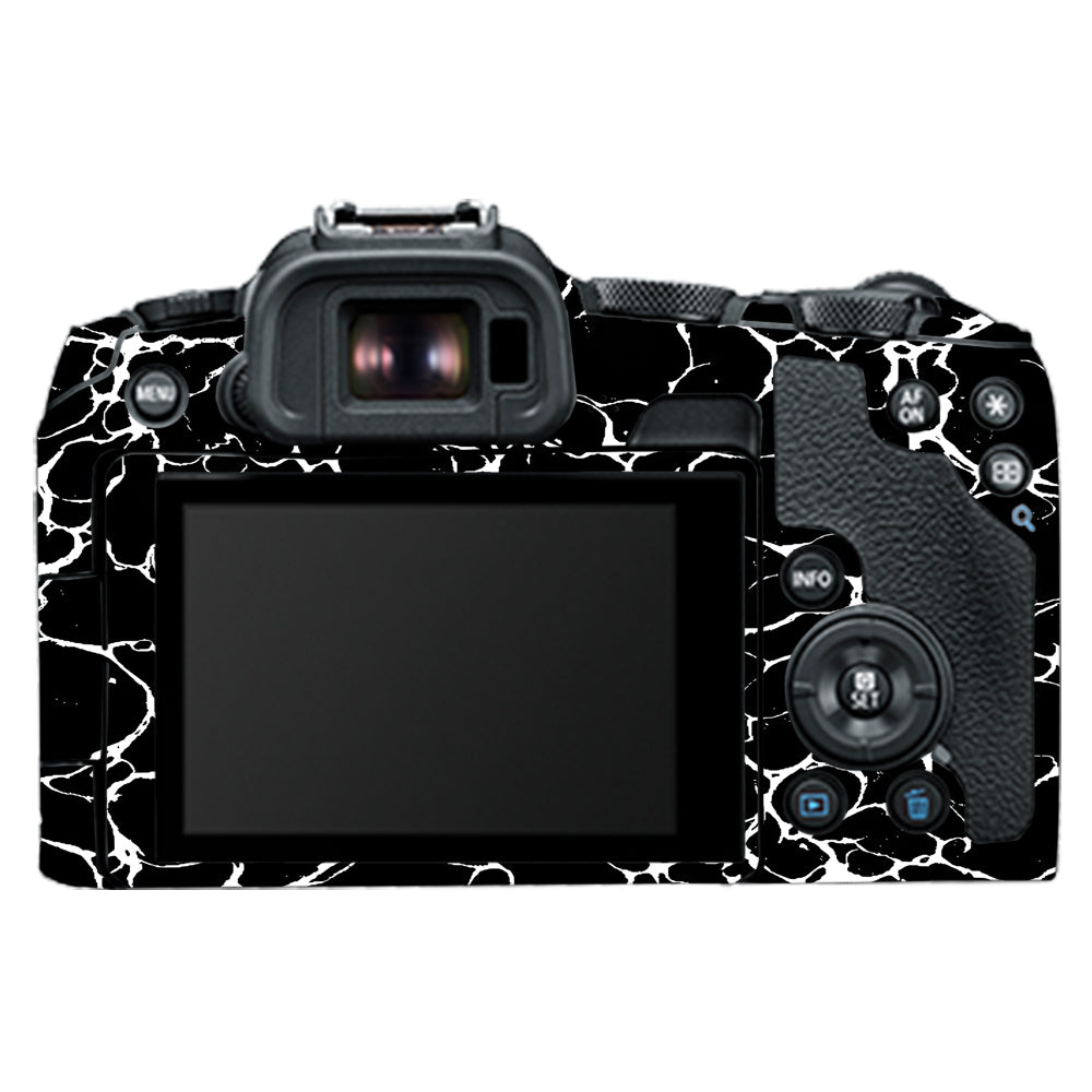 White Web Canon EOS R8 Camera Skins