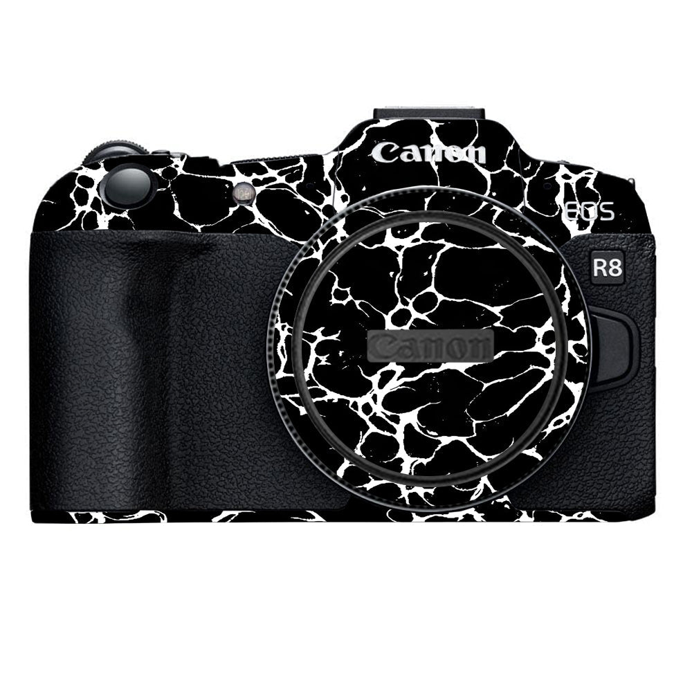 White Web Canon EOS R8 Camera Skins