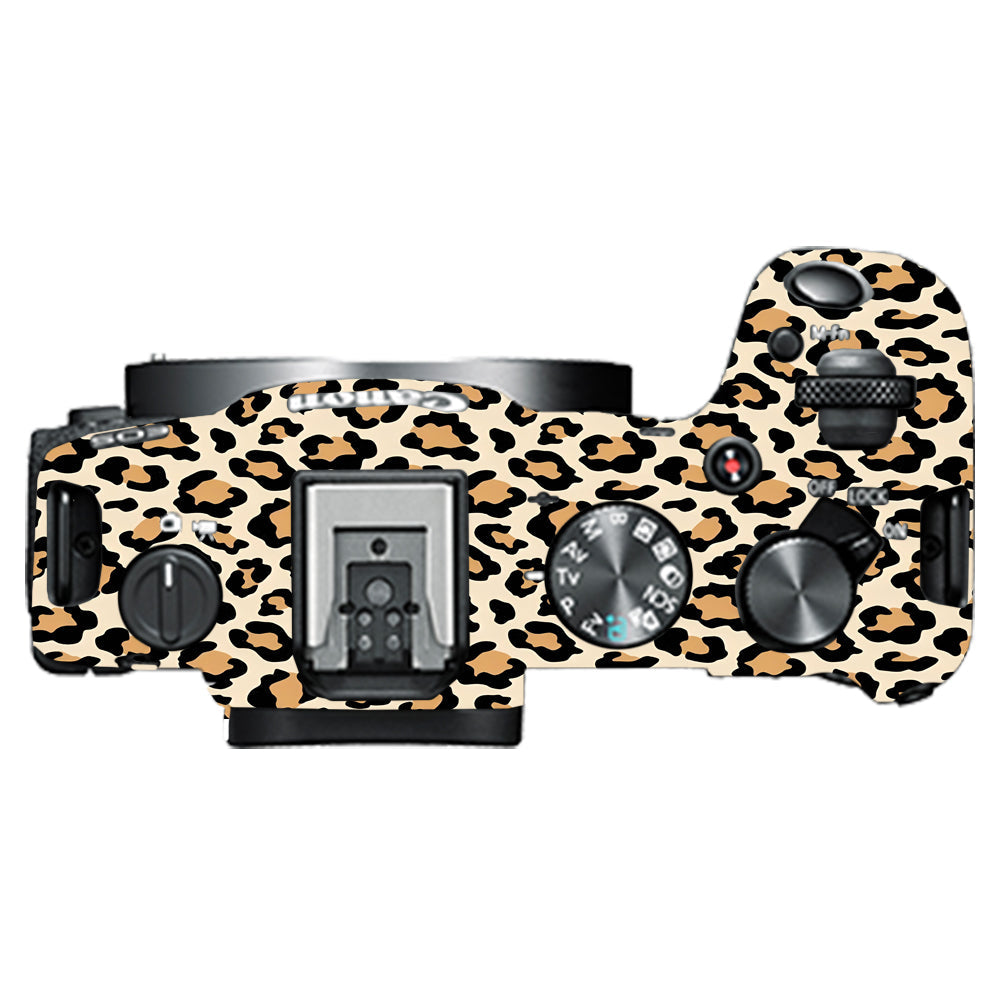 Sandy Leopard Spots Canon EOS R8 Camera Skins