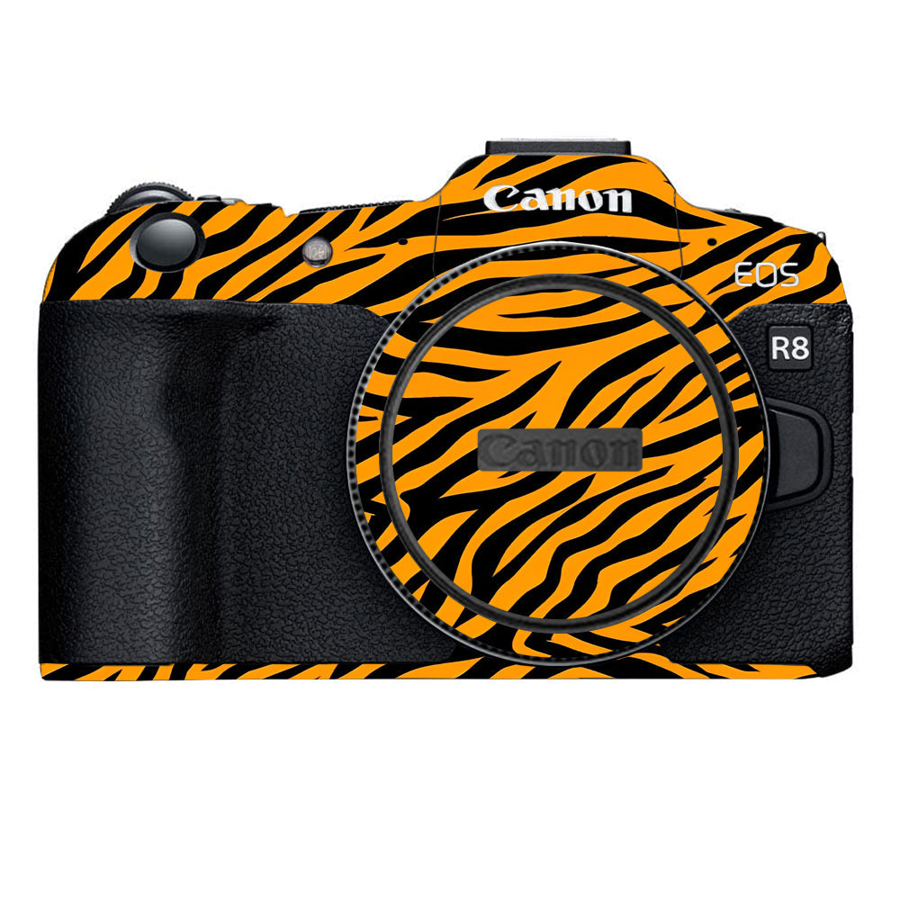 Zebra Gold Pattern Canon EOS R8 Camera Skins