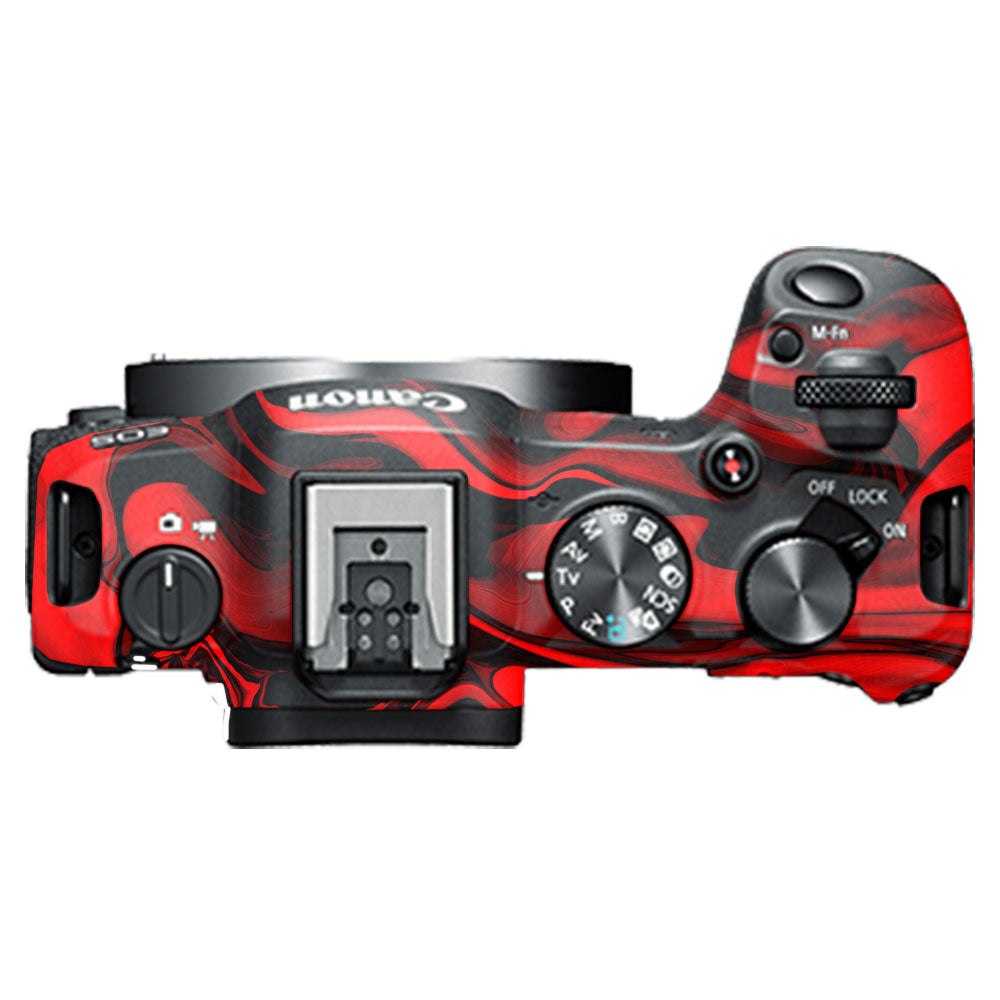 Red Lava Flow Canon EOS R8 Camera Skin