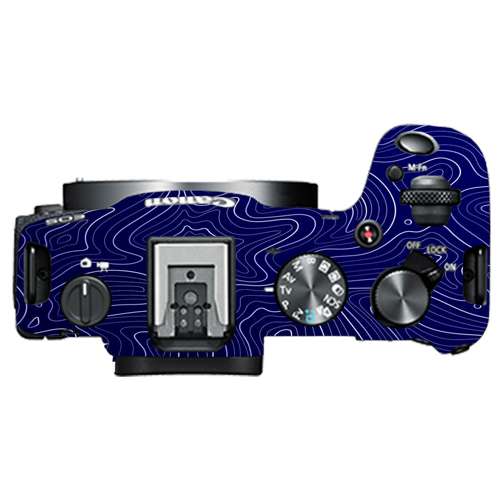 Deep Blue Contour Canon EOS R8 Camera Skins