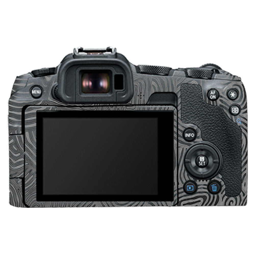 Monochrome Line Maze Canon EOS R8 Camera Skin