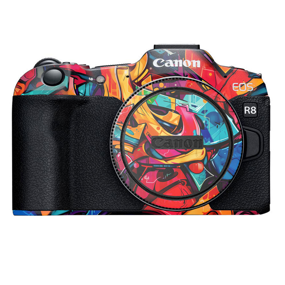 Urban Graffiti Explosion Canon EOS R8 Camera Skin