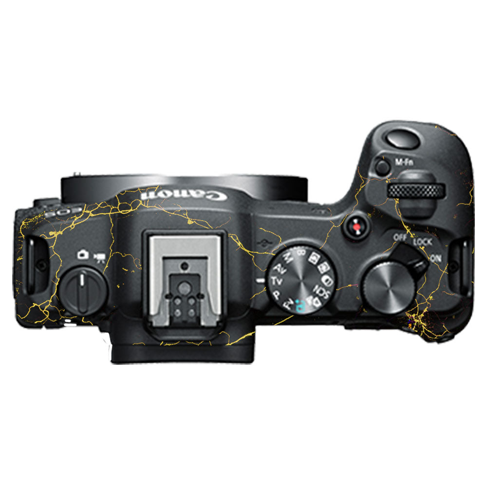 Electric Gold Veins Canon EOS R8 Camera Skin