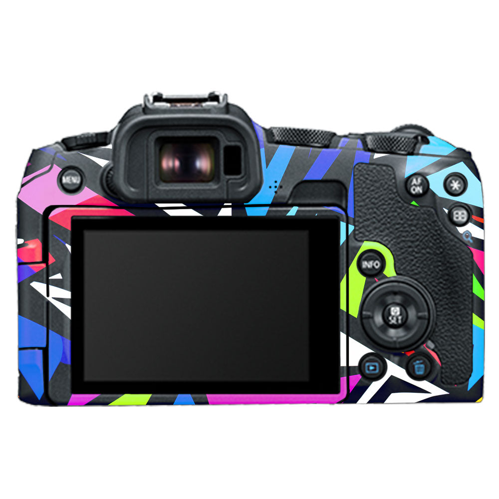 Bold Geometric Pop Canon EOS R8 Camera Skin