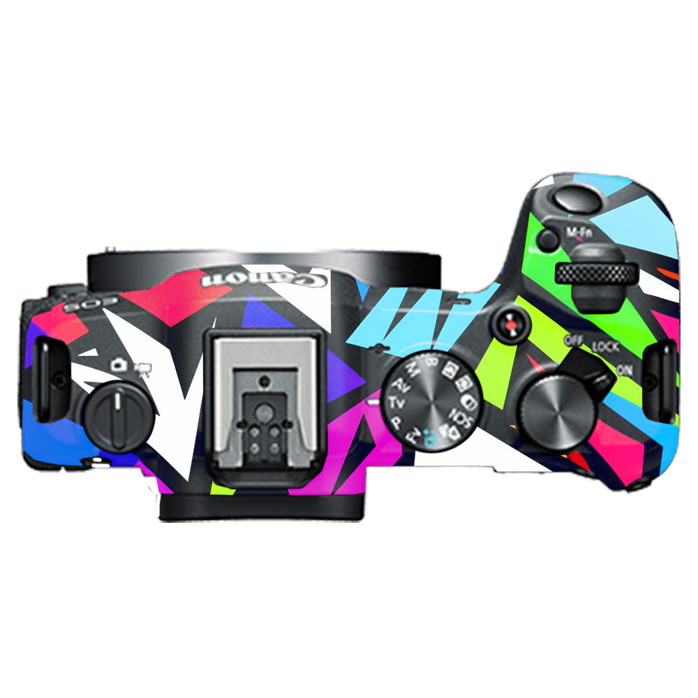 Bold Geometric Pop Canon EOS R8 Camera Skin