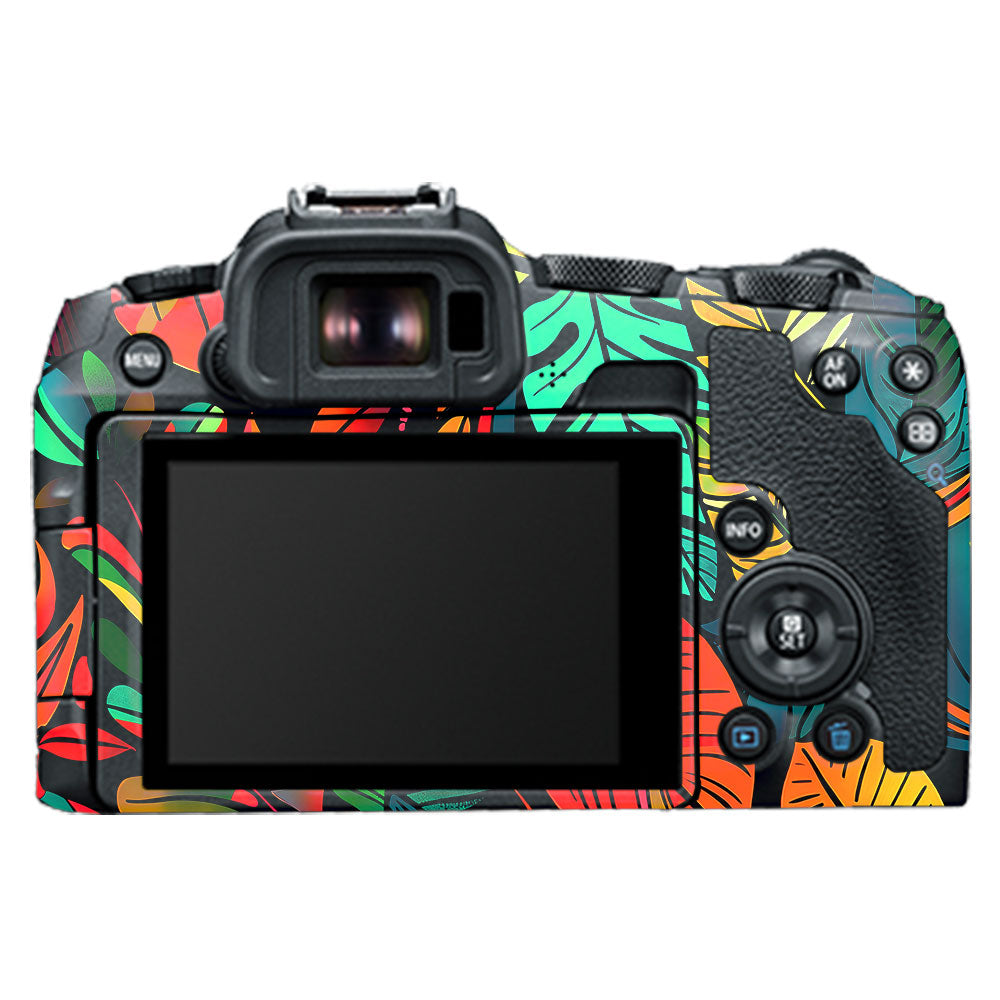 Tropical Jungle Leaves Canon EOS R8 Camera Skin
