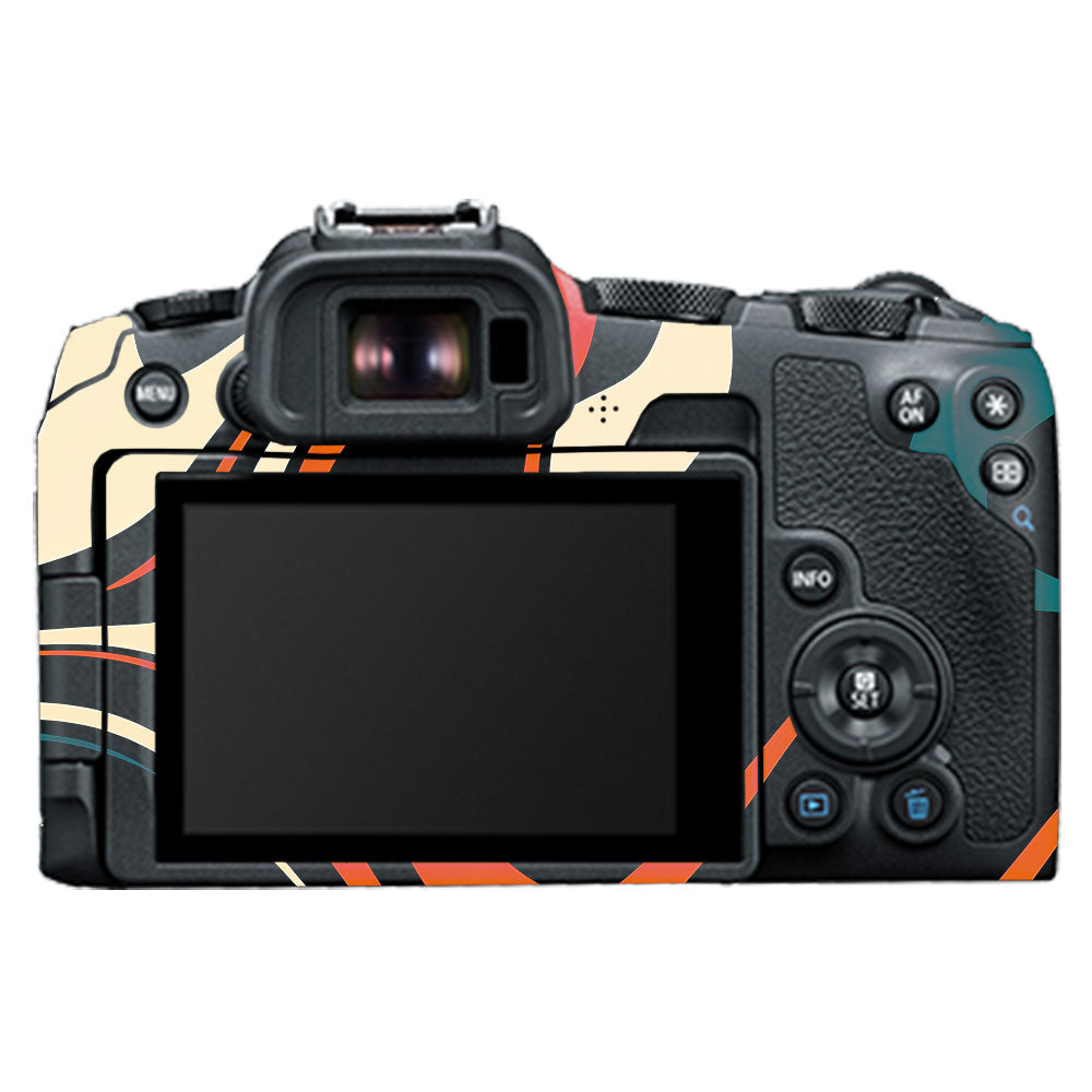Mid-Century Abstract Swirl Canon EOS R8 Camera Skin