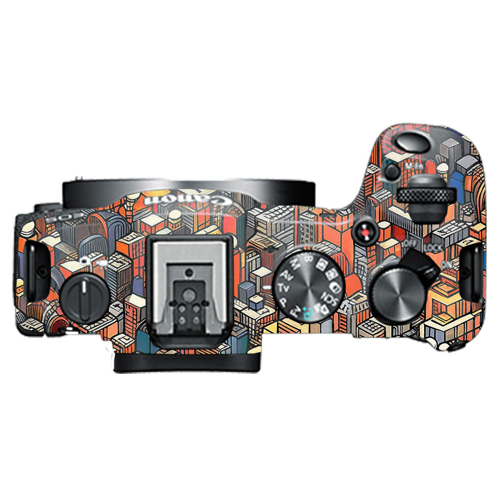 Isometric Cityscape Canon EOS R8 Camera Skin
