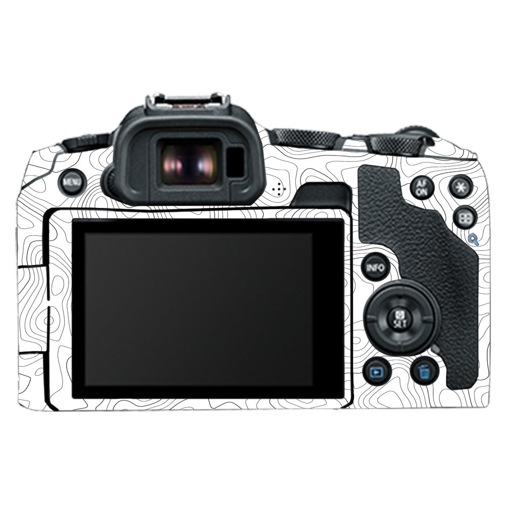 White Contour Design Canon EOS R8 Camera Skins