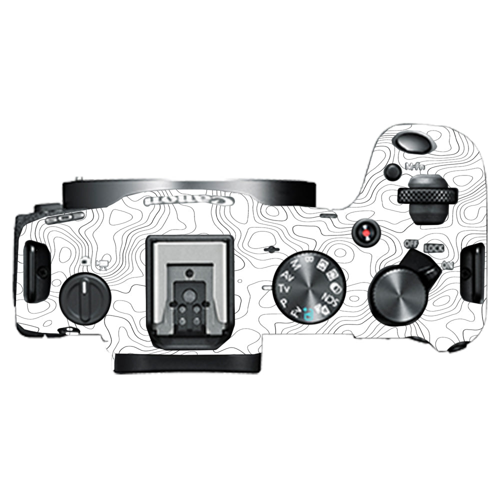 White Contour Design Canon EOS R8 Camera Skins