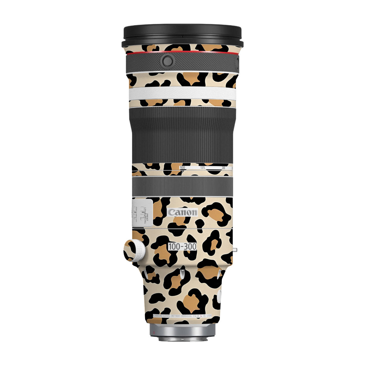 Sandy Leopard Spots Canon RF 100-300mm F/2.8 L IS USM Camera Lens Skin