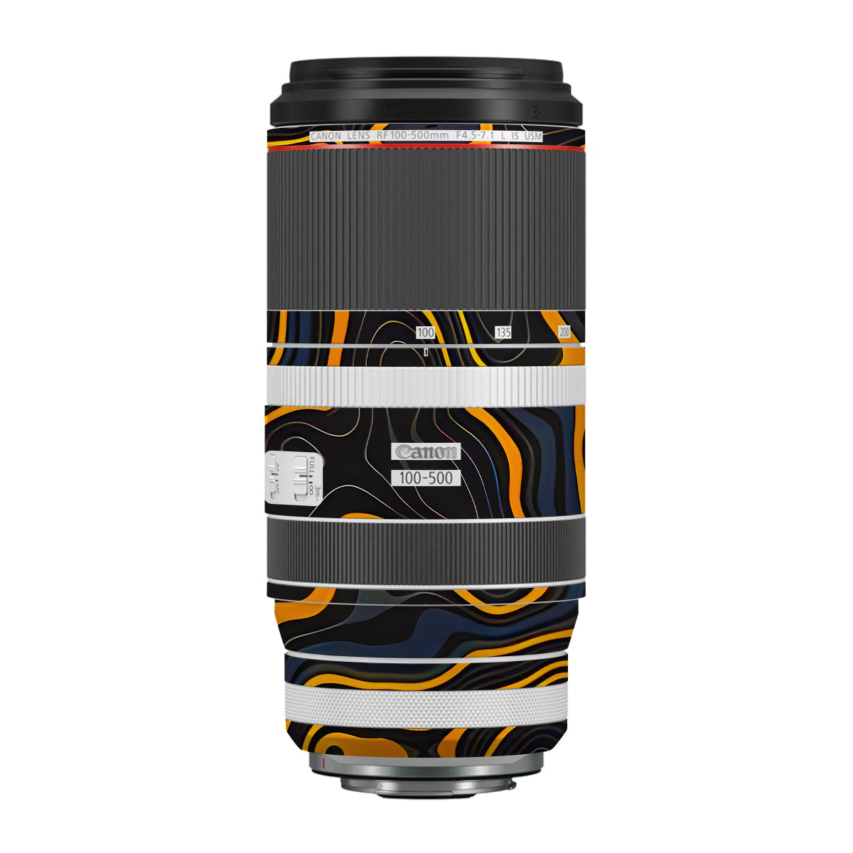 Amber Topographic Waves Canon RF 100-500mm F4.5-7.1 L IS USM Camera Lens Skin