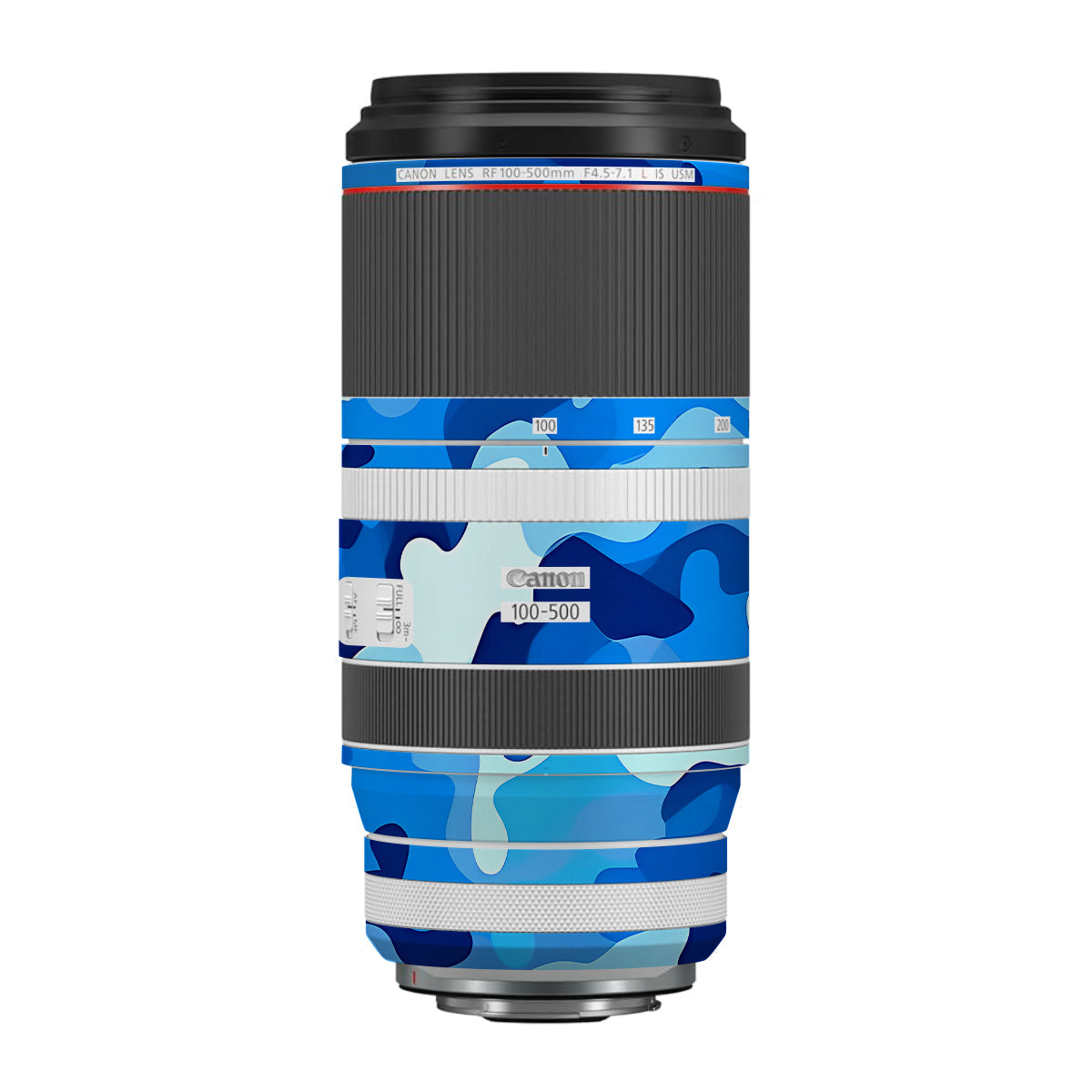 Arctic Blue Camo Pattern Canon RF 100-500mm F4.5-7.1 L IS USM Camera Lens Skin