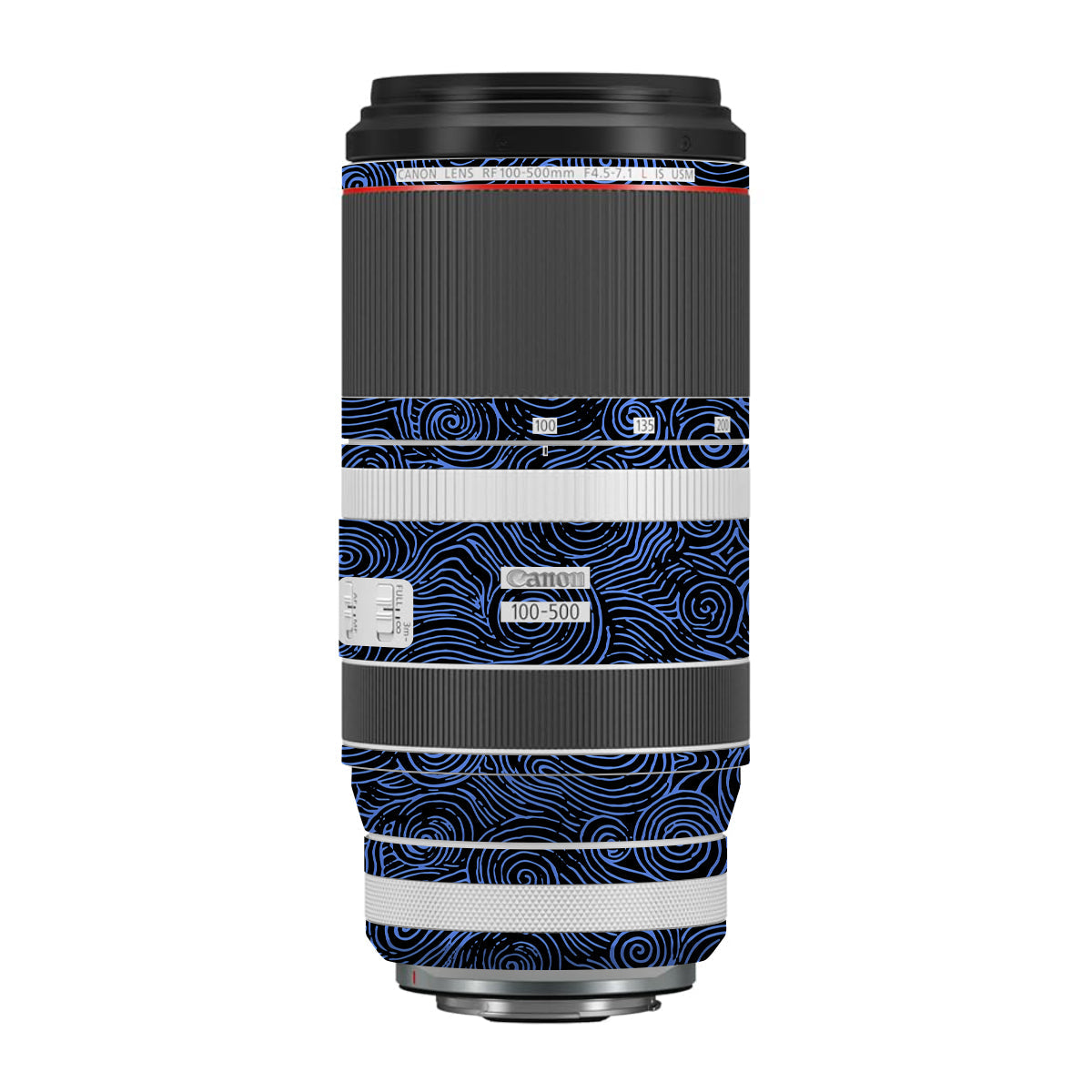 Blue Spirals Canon RF 100-500mm F4.5-7.1 L IS USM Camera Lens Skin