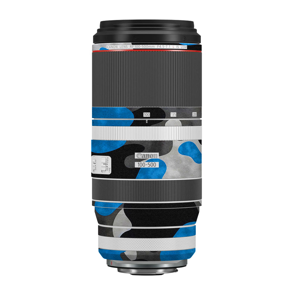 Blue Grey Camo Canon RF 100-500mm F4.5-7.1 L IS USM Camera Lens Skin