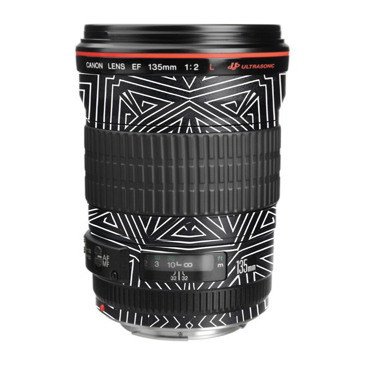 Geometric Pattern Canon EF 135mm F/2L USM Camera Lens Skin
