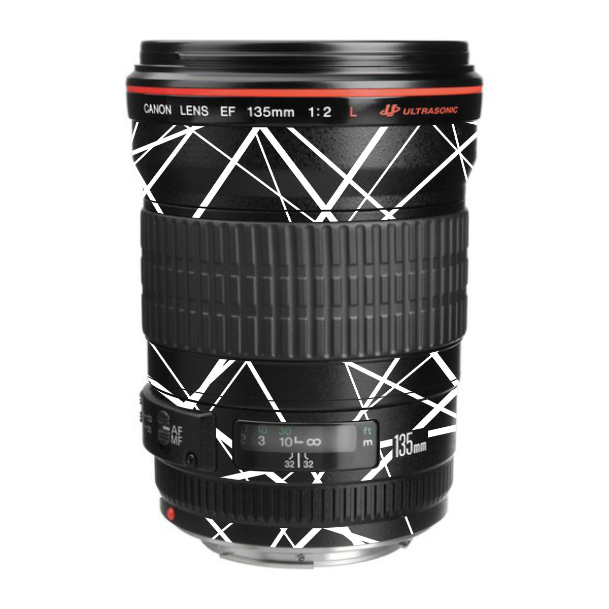 Mono Grid Canon EF 135mm F/2L USM Camera Lens Skin
