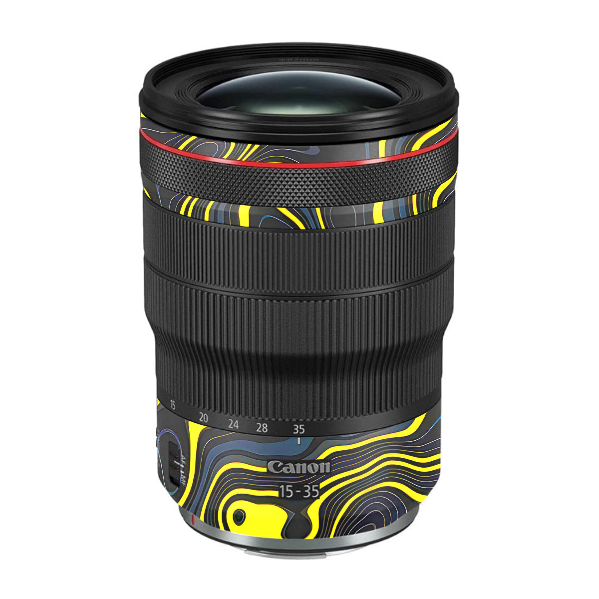 Neon Lava Contours Canon RF 15-35mm F/2.8L USM Camera Lens Skin