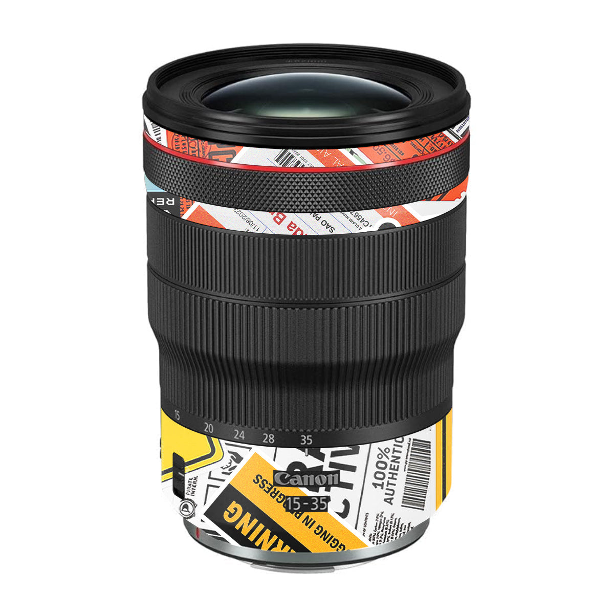 Tech Aesthetic Sticker Collage Canon RF 15-35mm F/2.8L USM Camera Lens Skin