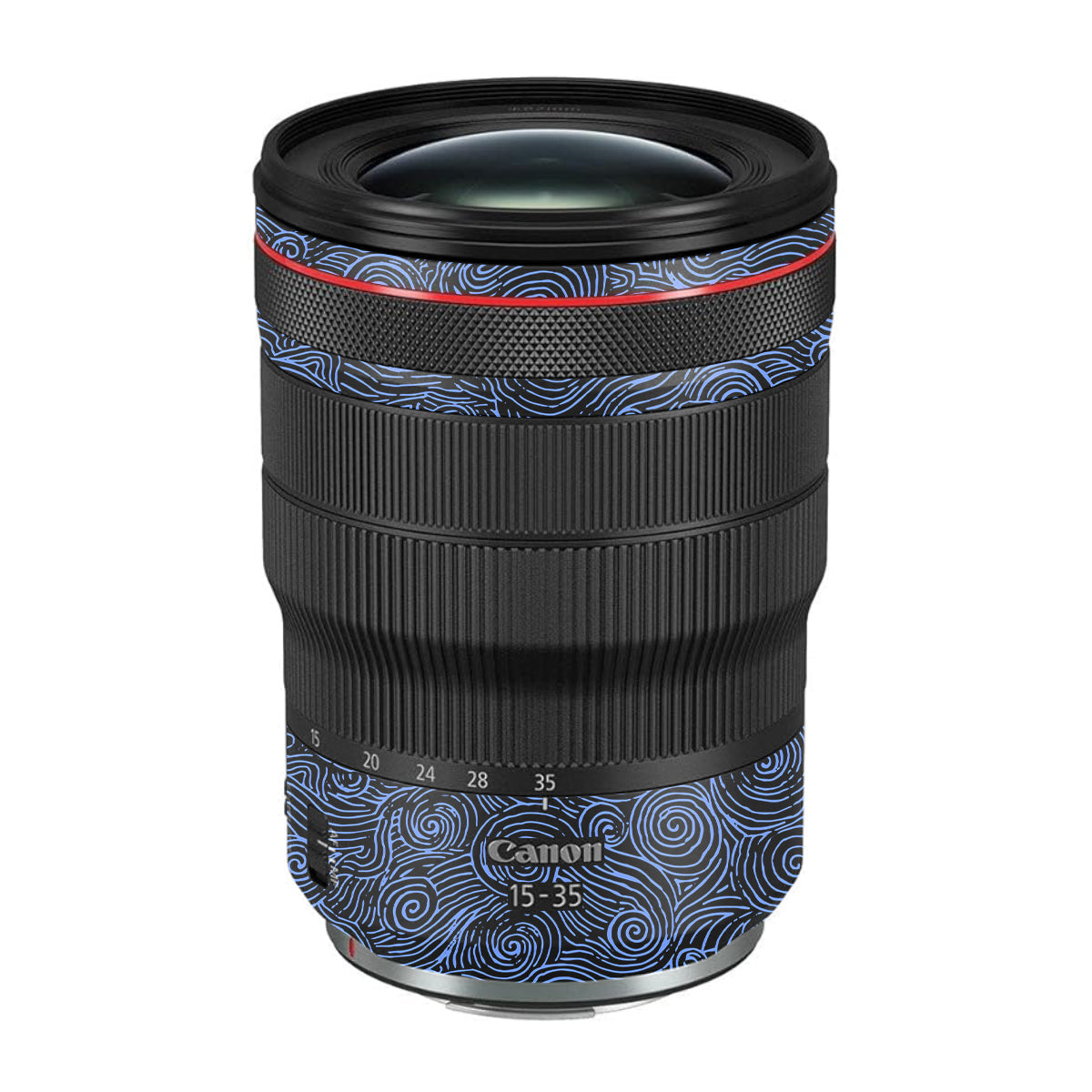Blue Spirals Canon RF 15-35mm F/2.8L USM Camera Lens Skin