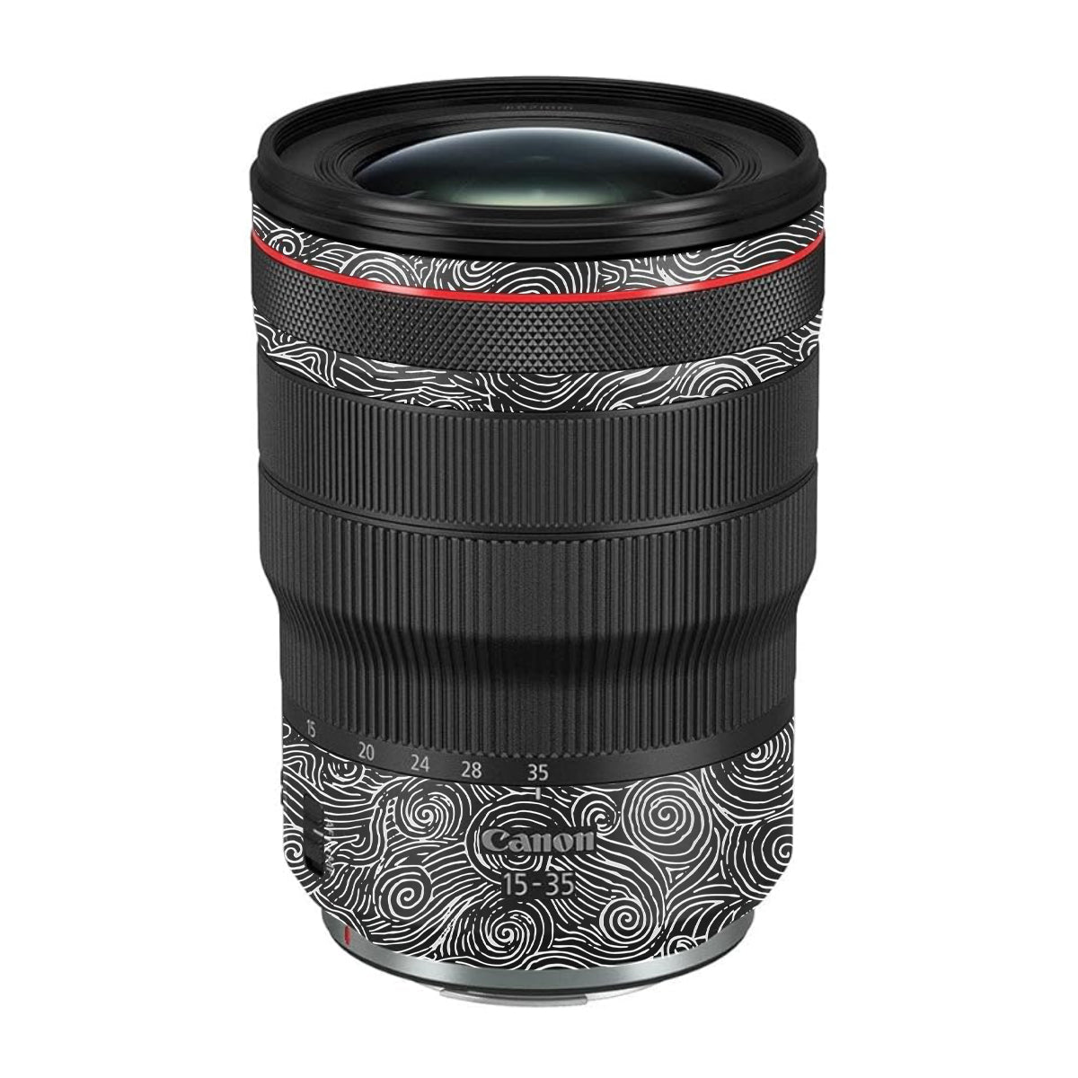 White Spirals Canon RF 15-35mm F/2.8L USM Camera Lens Skin
