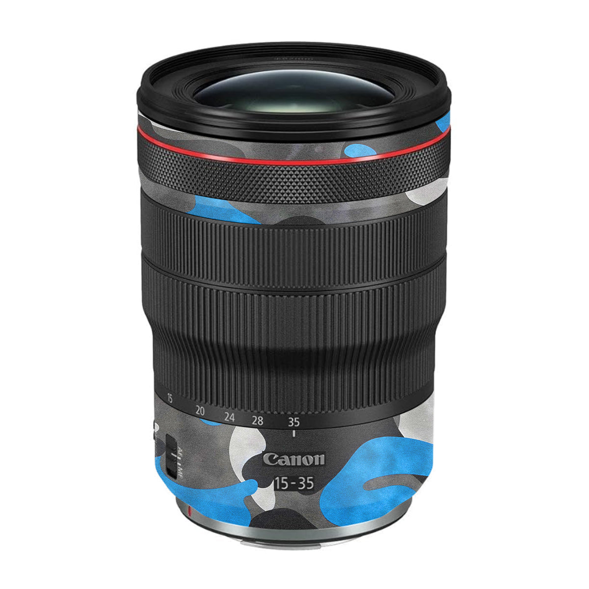 Blue Grey Camo Canon RF 15-35mm F/2.8L USM Camera Lens Skin