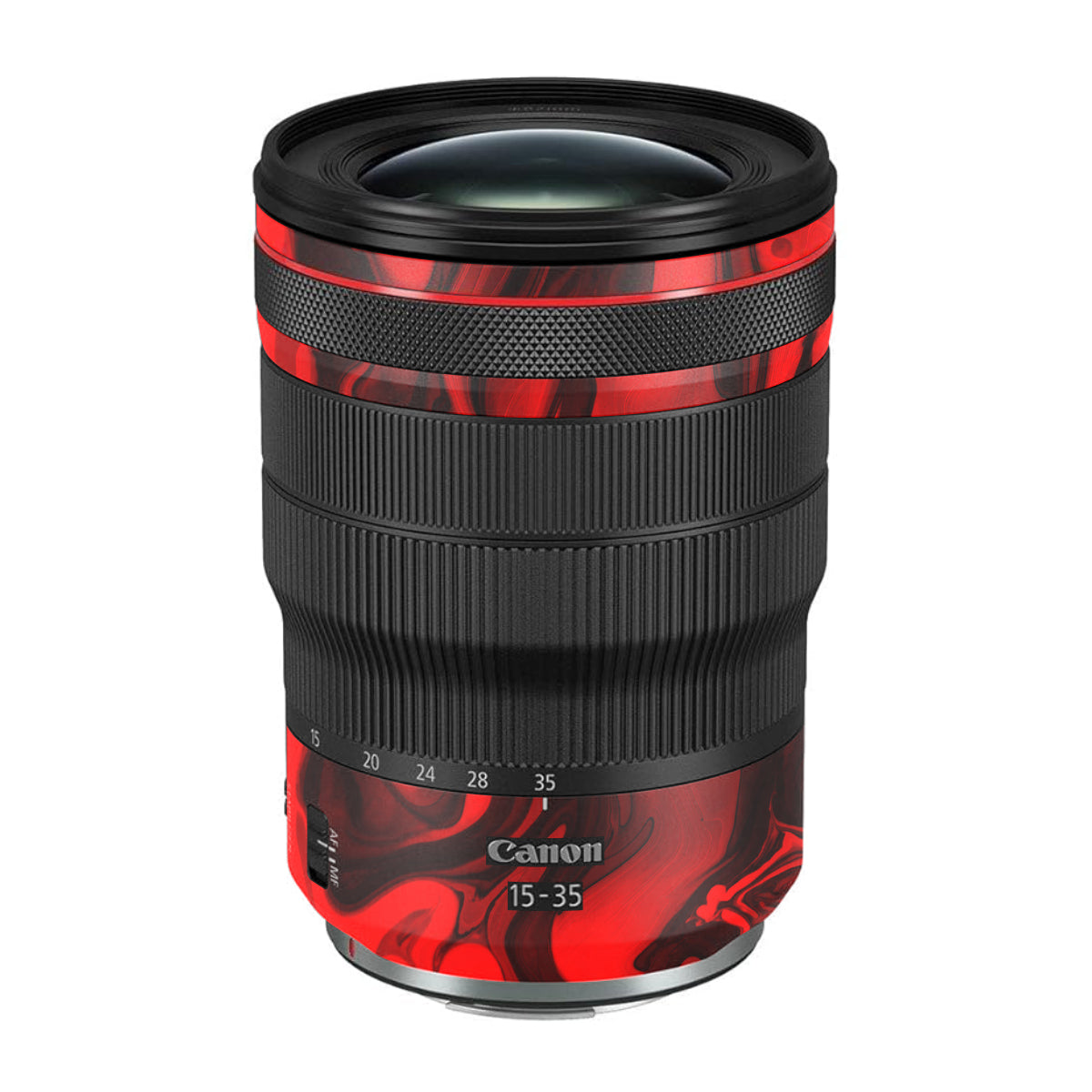Red Lava Flow Canon RF 15-35mm F/2.8L USM Camera Lens Skin