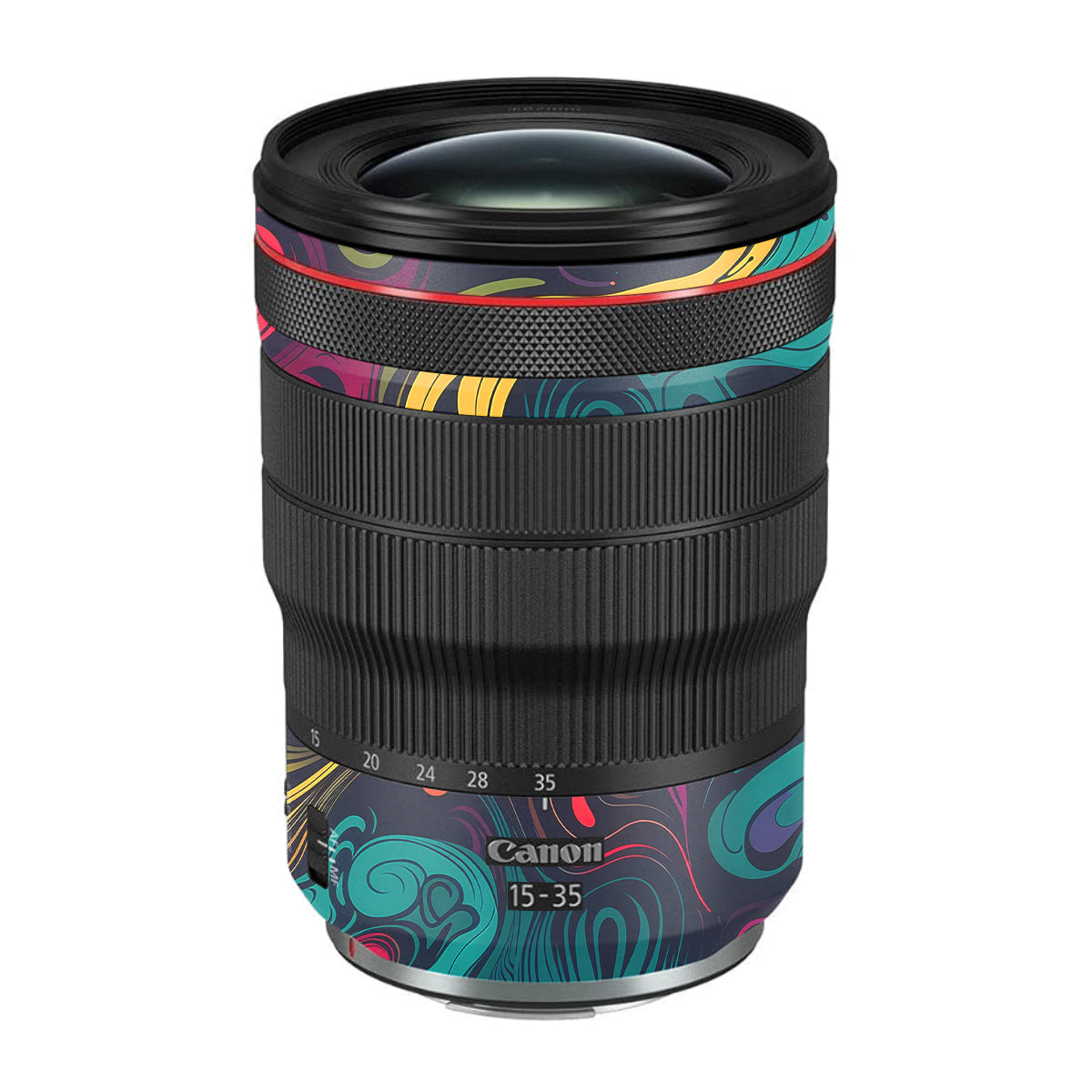 Psychedelic Color Swirl Canon RF 15-35mm F/2.8L USM Camera Lens Skin