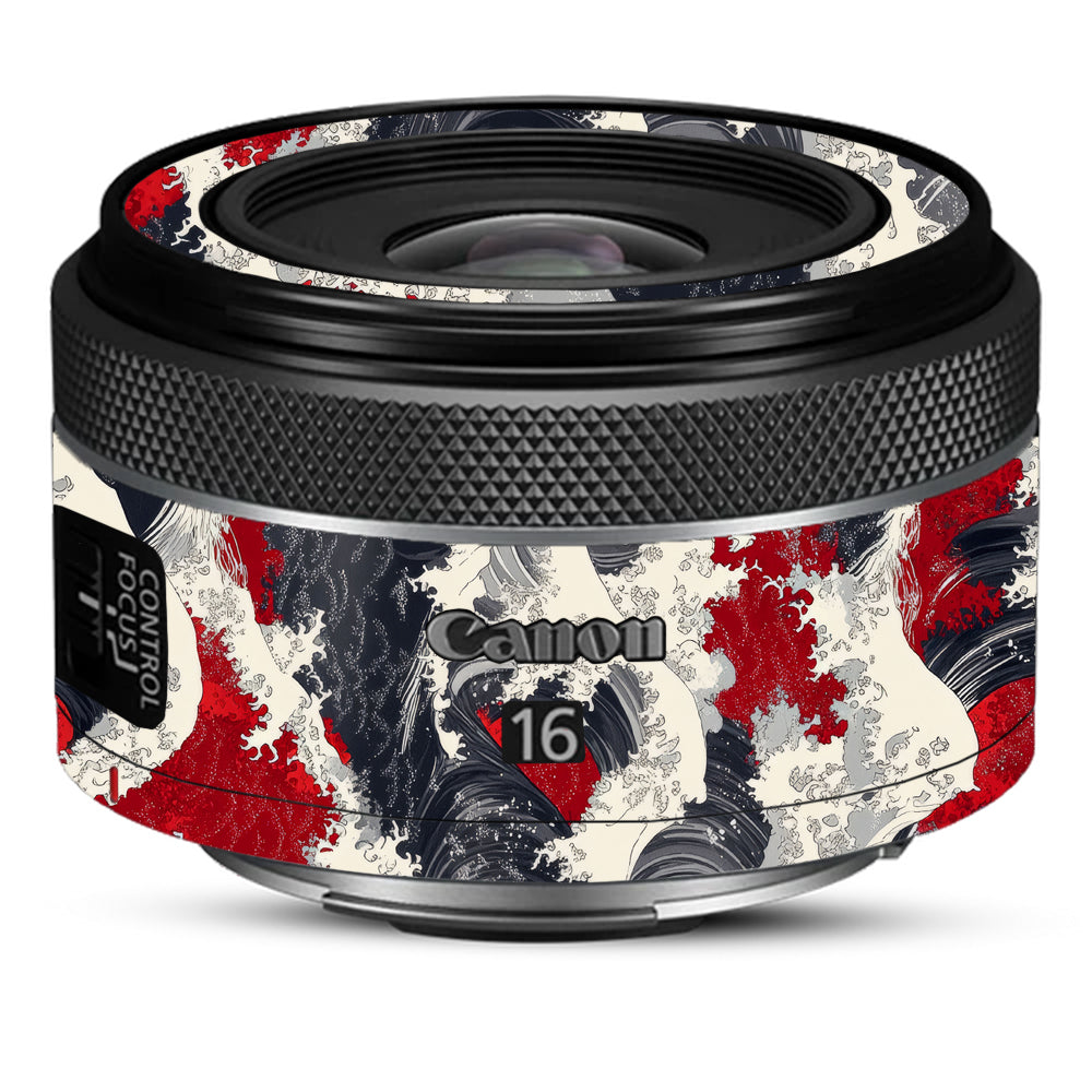 Abstract Waves Canon 16mm Camera Lens Skin