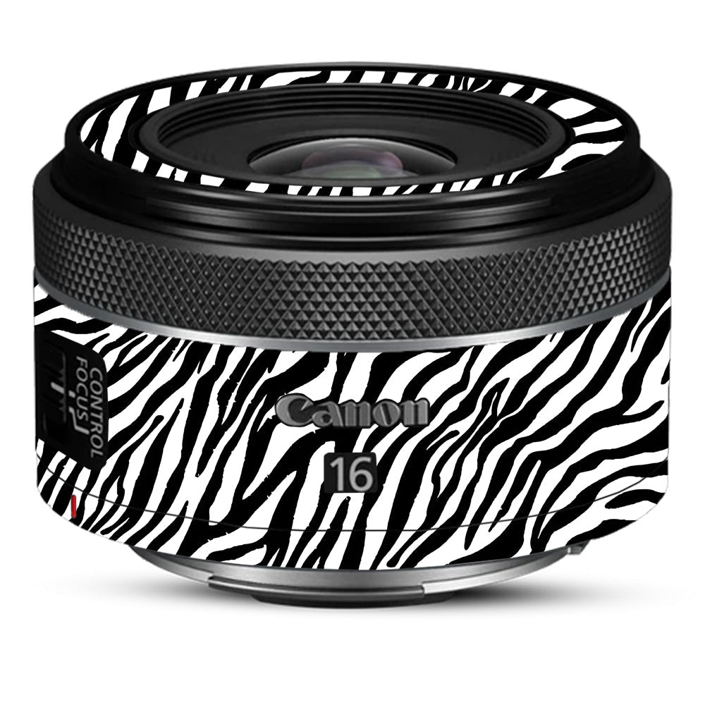 Classic Zebra Stripes Canon 16mm Camera Lens Skin