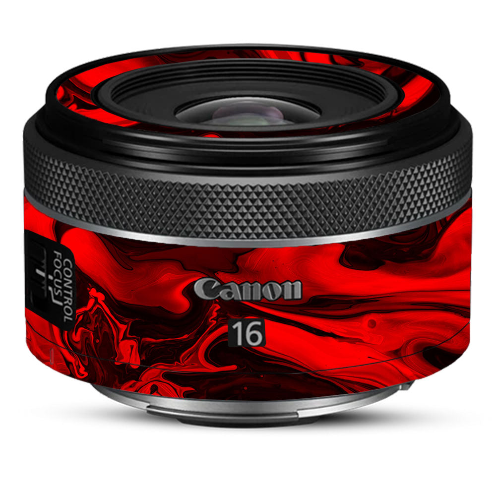 Red Lava Flow Canon RF 16mm f/2.8 STM Camera Lens Skin