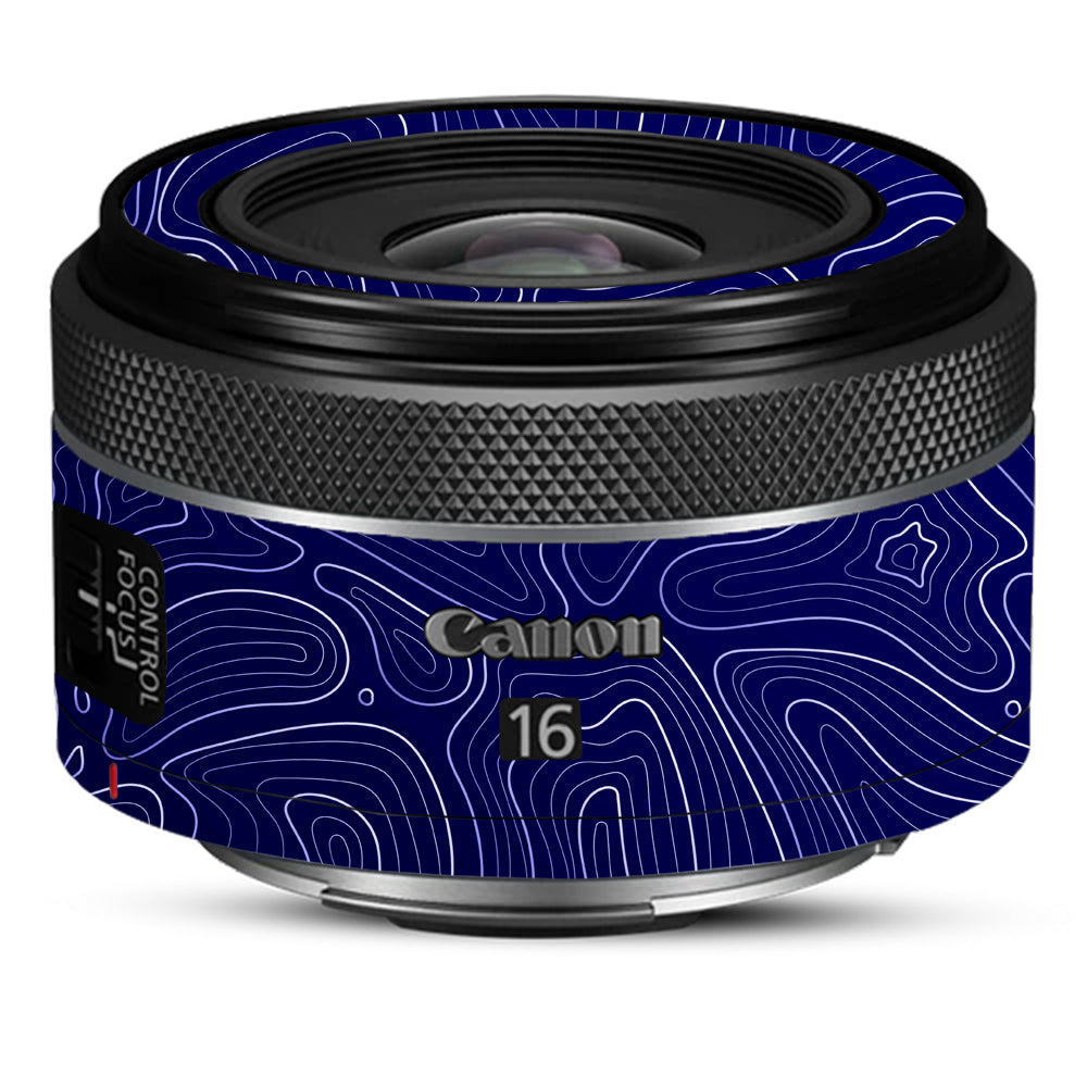 Deep Blue Contour Canon RF 16mm f/2.8 STM Camera Lens Skin