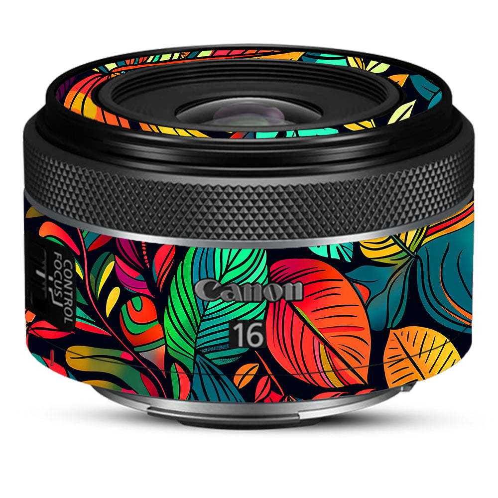 Tropical Jungle Leaves Canon RF 16mm f/2.8 STM Camera Lens Skin