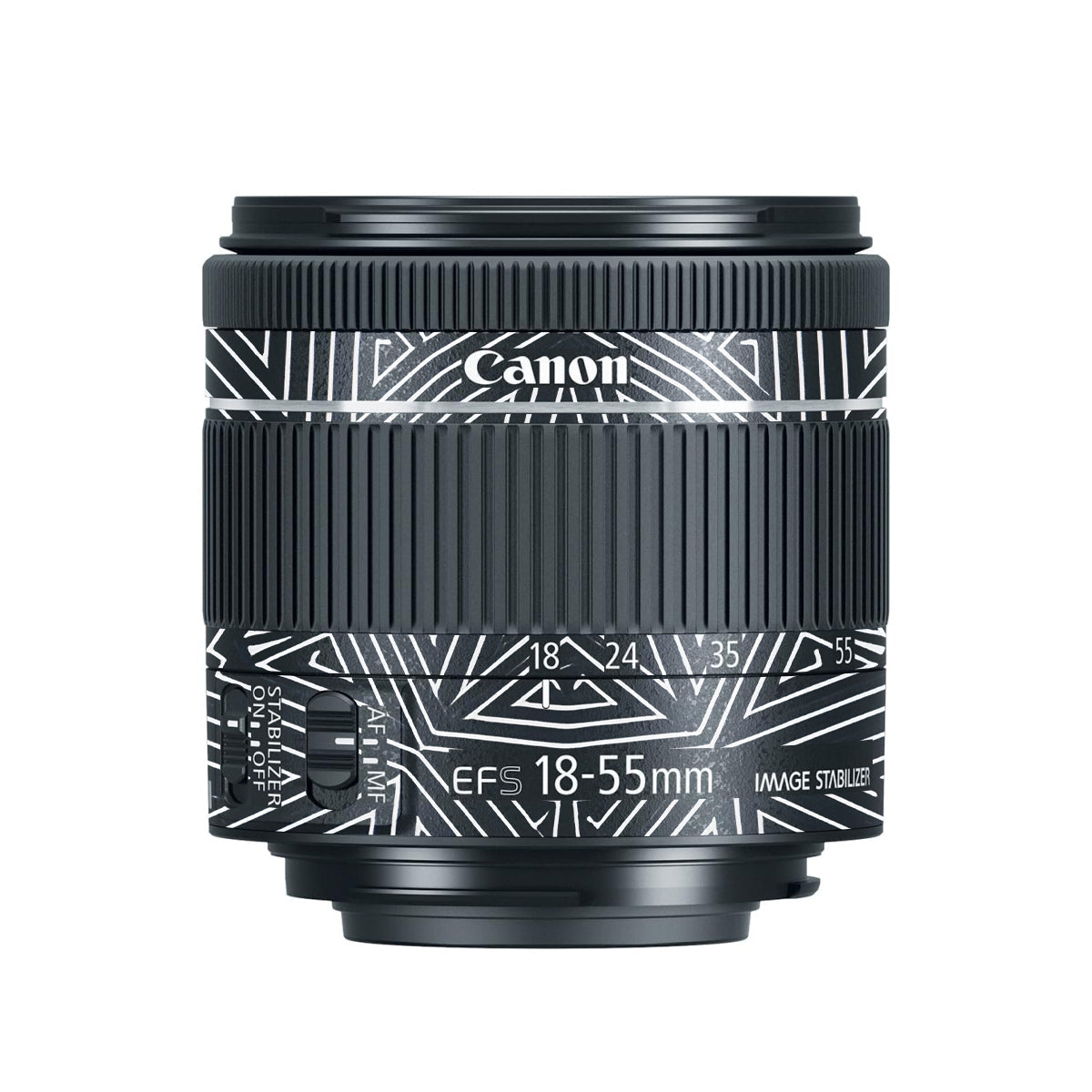 Geometric Pattern Canon EF-S 18-55mm F/4-5.6 IS STM Camera Lens Skin