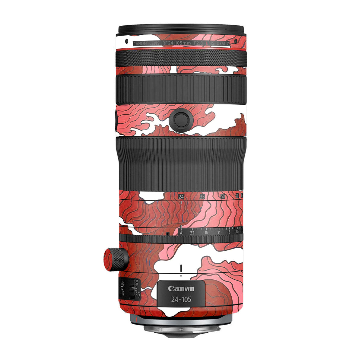 Cherry Waves Canon RF 24-105mm F/2.8 L IS USM Z Camera Lens Skin