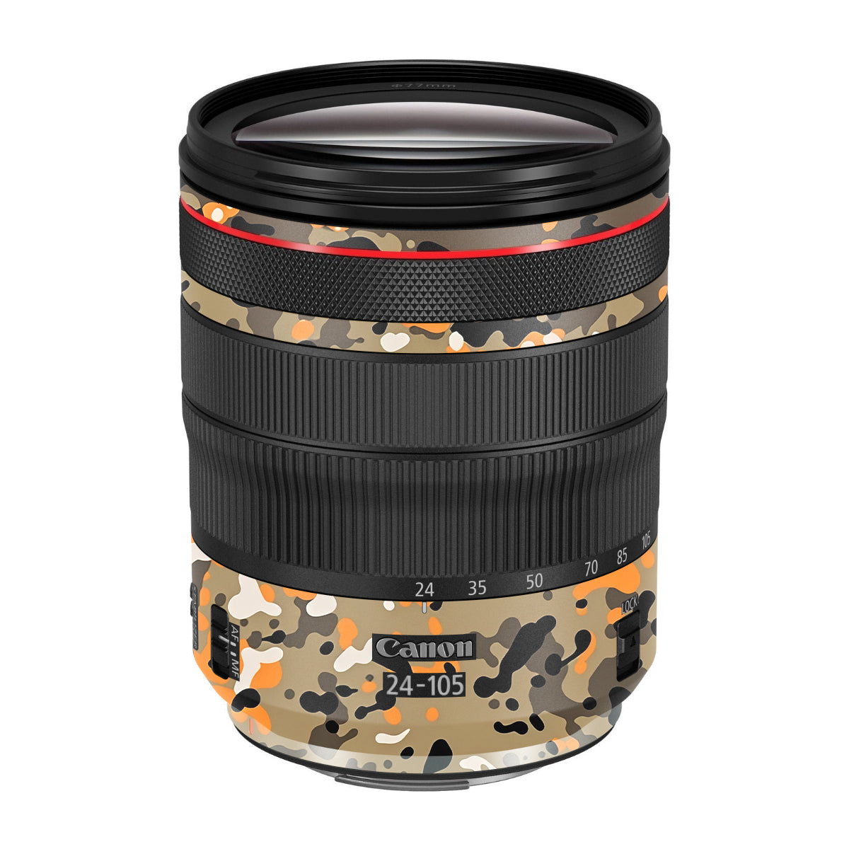 Orange Brown Spot  Canon EF 24-105mm F/4 L IS Macro USM Camera Lens Skin