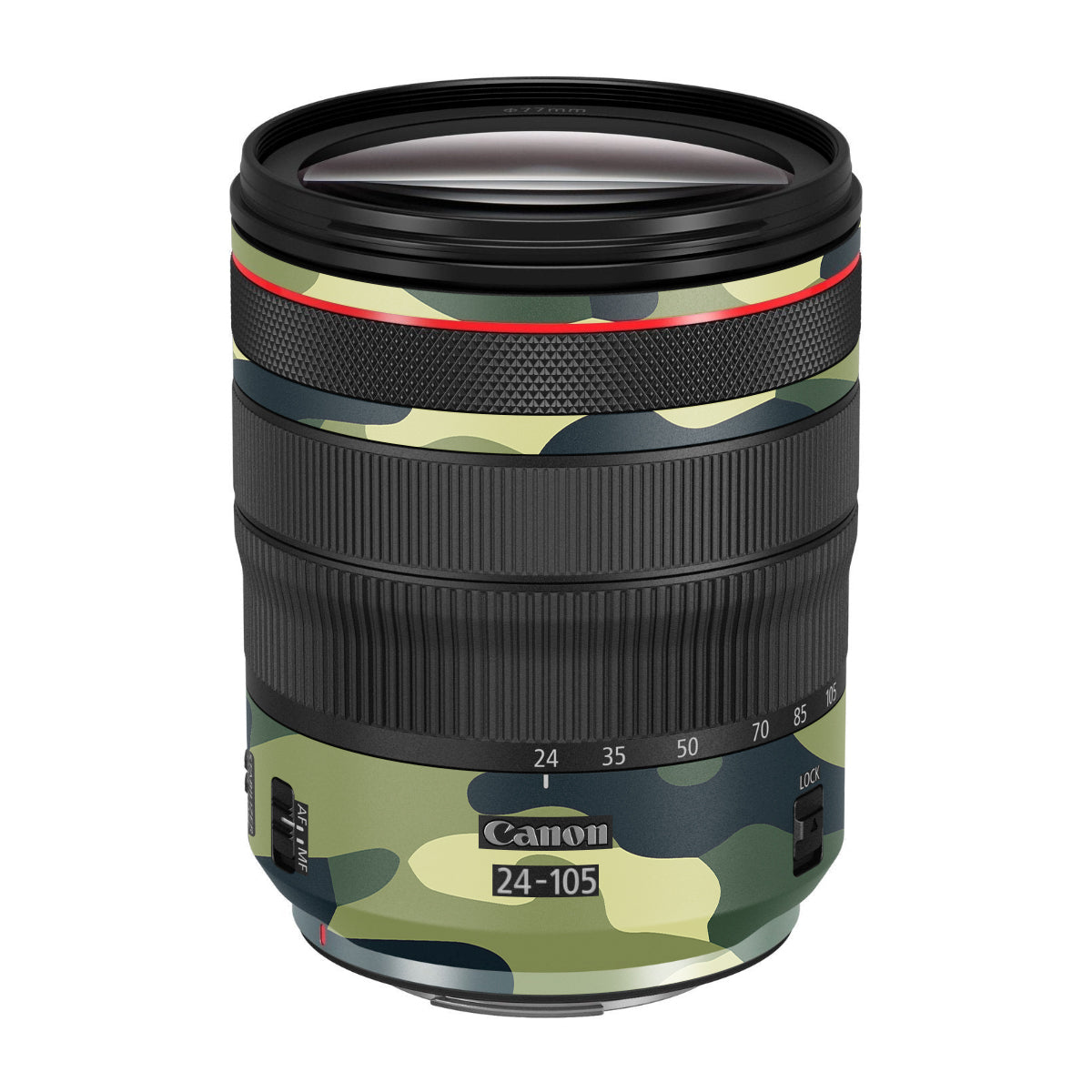 Forest Green Camo Canon RF 24-105mm F/4 Camera Lens Skin