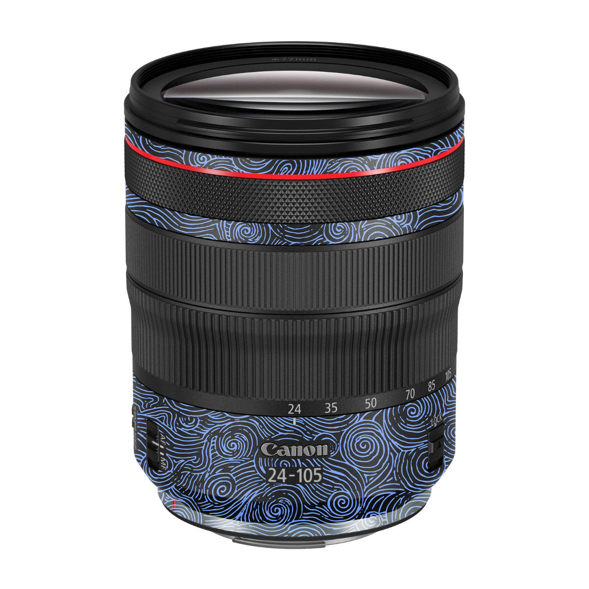 Blue Spirals Canon RF 24-105mm F/4 Camera Lens Skin
