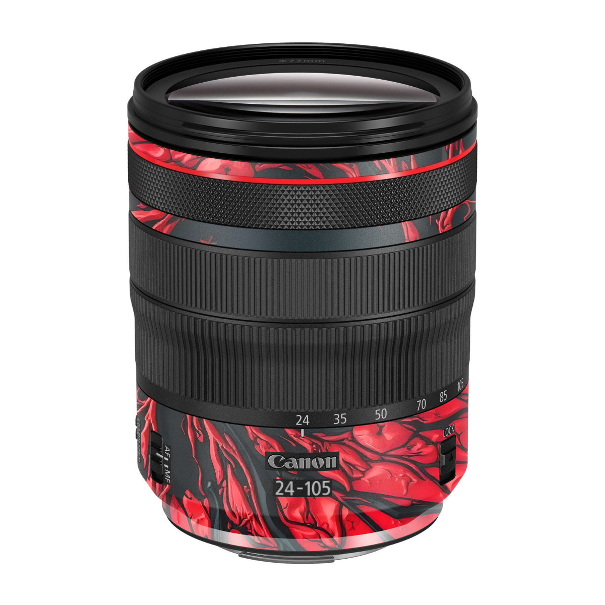 Venom Red Canon RF 24-105mm F/4 Camera Lens Skin