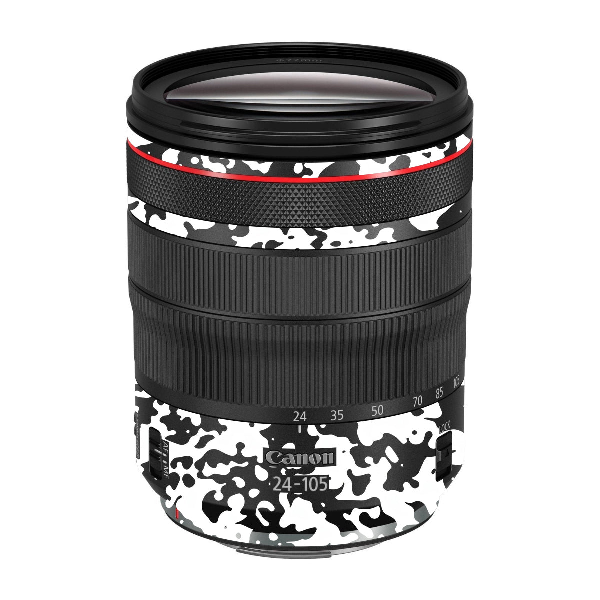 Snow Camo Canon RF 24-105mm F/4 Camera Lens Skin
