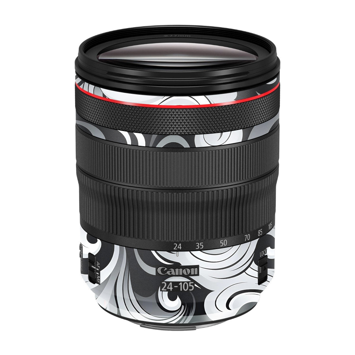 Smoke Swirl Canon RF 24-105mm F/4 Camera Lens Skin
