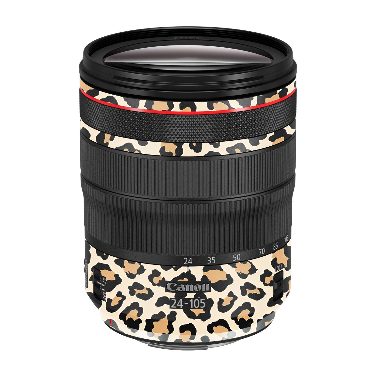 Sandy Leopard Spots Canon RF 24-105mm F/4 Camera Lens Skin