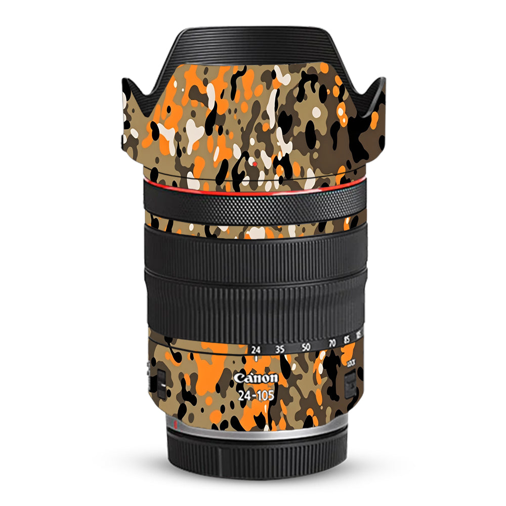 Orange Brown Spot  Canon RF 24–105mm f/4L IS USM Camera Lens Skin